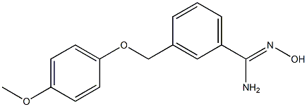 N'-hydroxy-3-[(4-methoxyphenoxy)methyl]benzenecarboximidamide 结构式