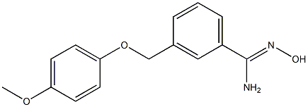 N'-hydroxy-3-[(4-methoxyphenoxy)methyl]benzenecarboximidamide Structure