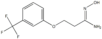 N'-hydroxy-3-[3-(trifluoromethyl)phenoxy]propanimidamide,,结构式