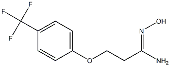 N'-hydroxy-3-[4-(trifluoromethyl)phenoxy]propanimidamide Structure