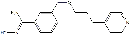 N'-hydroxy-3-{[3-(pyridin-4-yl)propoxy]methyl}benzene-1-carboximidamide,,结构式