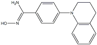 N'-hydroxy-4-(1,2,3,4-tetrahydroquinolin-1-yl)benzene-1-carboximidamide,,结构式