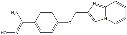 N'-hydroxy-4-(imidazo[1,2-a]pyridin-2-ylmethoxy)benzenecarboximidamide Structure