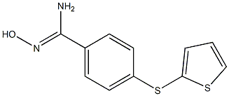 N'-hydroxy-4-(thiophen-2-ylsulfanyl)benzene-1-carboximidamide Struktur