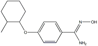 N'-hydroxy-4-[(2-methylcyclohexyl)oxy]benzene-1-carboximidamide Structure