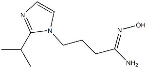 N'-hydroxy-4-[2-(propan-2-yl)-1H-imidazol-1-yl]butanimidamide,,结构式