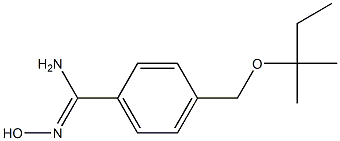 N'-hydroxy-4-{[(2-methylbutan-2-yl)oxy]methyl}benzene-1-carboximidamide Struktur