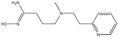 N'-hydroxy-4-{methyl[2-(pyridin-2-yl)ethyl]amino}butanimidamide