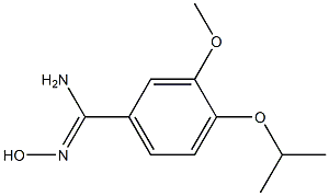 N'-hydroxy-4-isopropoxy-3-methoxybenzenecarboximidamide,,结构式