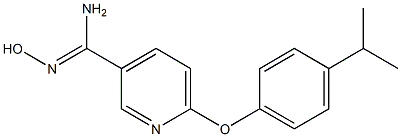 N'-hydroxy-6-(4-isopropylphenoxy)pyridine-3-carboximidamide,,结构式