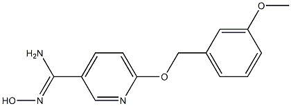 N'-hydroxy-6-[(3-methoxybenzyl)oxy]pyridine-3-carboximidamide Structure