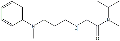 N-methyl-2-({3-[methyl(phenyl)amino]propyl}amino)-N-(propan-2-yl)acetamide,,结构式