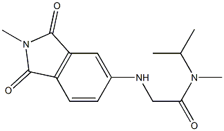 N-methyl-2-[(2-methyl-1,3-dioxo-2,3-dihydro-1H-isoindol-5-yl)amino]-N-(propan-2-yl)acetamide Structure