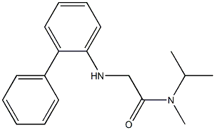 N-methyl-2-[(2-phenylphenyl)amino]-N-(propan-2-yl)acetamide Structure