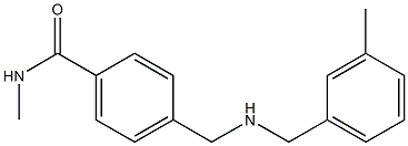 N-methyl-4-({[(3-methylphenyl)methyl]amino}methyl)benzamide,,结构式