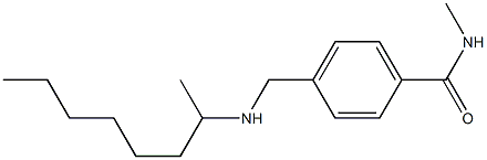 N-methyl-4-[(octan-2-ylamino)methyl]benzamide Struktur