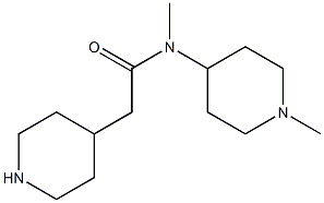 N-methyl-N-(1-methylpiperidin-4-yl)-2-piperidin-4-ylacetamide