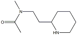 N-methyl-N-[2-(piperidin-2-yl)ethyl]acetamide Struktur