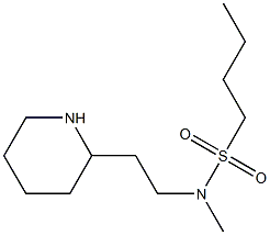 N-methyl-N-[2-(piperidin-2-yl)ethyl]butane-1-sulfonamide Structure