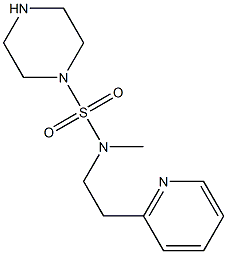  N-methyl-N-[2-(pyridin-2-yl)ethyl]piperazine-1-sulfonamide