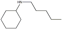 N-pentylcyclohexanamine Structure