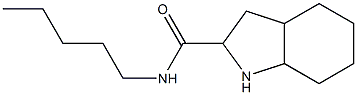 N-pentyloctahydro-1H-indole-2-carboxamide Struktur