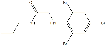 N-propyl-2-[(2,4,6-tribromophenyl)amino]acetamide Structure