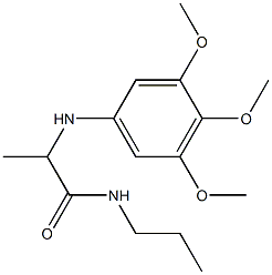  N-propyl-2-[(3,4,5-trimethoxyphenyl)amino]propanamide