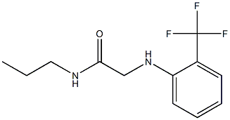 N-propyl-2-{[2-(trifluoromethyl)phenyl]amino}acetamide Structure