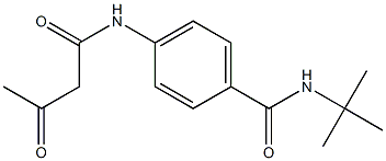 N-tert-butyl-4-(3-oxobutanamido)benzamide 结构式