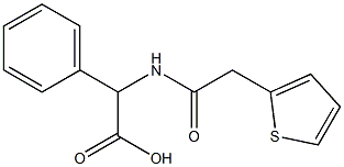 phenyl[(thien-2-ylacetyl)amino]acetic acid|
