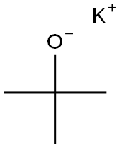 potassium 2-methylpropan-2-olate Struktur