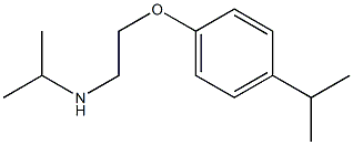 propan-2-yl({2-[4-(propan-2-yl)phenoxy]ethyl})amine Structure