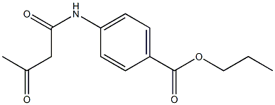 propyl 4-(3-oxobutanamido)benzoate Structure