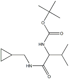 tert-butyl 1-{[(cyclopropylmethyl)amino]carbonyl}-2-methylpropylcarbamate 结构式
