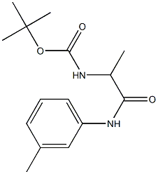 tert-butyl 1-methyl-2-[(3-methylphenyl)amino]-2-oxoethylcarbamate Structure