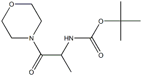 tert-butyl 1-methyl-2-morpholin-4-yl-2-oxoethylcarbamate 化学構造式
