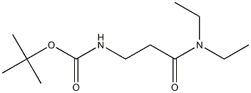 tert-butyl 3-(diethylamino)-3-oxopropylcarbamate 结构式