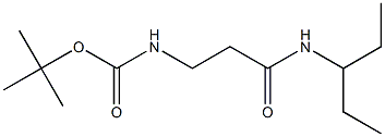 tert-butyl 3-[(1-ethylpropyl)amino]-3-oxopropylcarbamate|