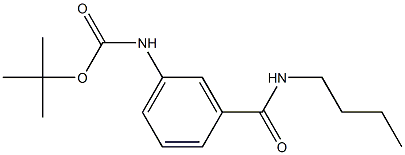 tert-butyl 3-[(butylamino)carbonyl]phenylcarbamate Structure