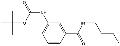 tert-butyl 3-[(butylamino)carbonyl]phenylcarbamate Struktur