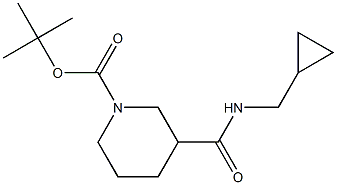 tert-butyl 3-{[(cyclopropylmethyl)amino]carbonyl}piperidine-1-carboxylate 化学構造式