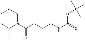 tert-butyl 4-(2-methylpiperidin-1-yl)-4-oxobutylcarbamate Structure