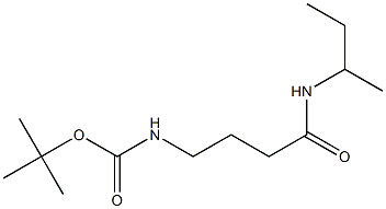 tert-butyl 4-(sec-butylamino)-4-oxobutylcarbamate Structure