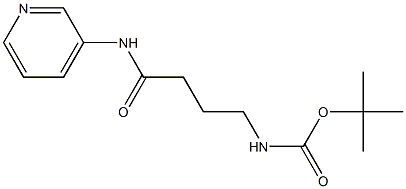 tert-butyl 4-oxo-4-(pyridin-3-ylamino)butylcarbamate 结构式