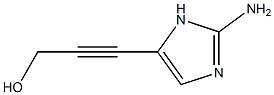 2-Propyn-1-ol,  3-(2-amino-1H-imidazol-5-yl)- Structure