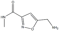 3-Isoxazolecarboxamide,  5-(aminomethyl)-N-methyl- 化学構造式