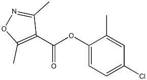  4-Isoxazolecarboxylic  acid,  3,5-dimethyl-,  4-chloro-2-methylphenyl  ester