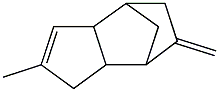 4,7-Methano-1H-indene,  3a,4,5,6,7,7a-hexahydro-2-methyl-6-methylene- 化学構造式