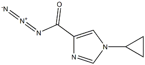 1-Cyclopropyl-1H-imidazole-4-carbonyl azide Struktur